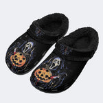Halloween Scream Ghost - Fur Lined Slippers/Sandals