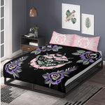 Death Moth Vintage Print - Three Piece Bedding Set