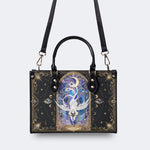 Swan Stained Glass Print Handbag Factory Direct Sales