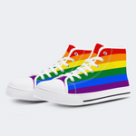 8-Color Pride Flag High Top Canvas Shoes