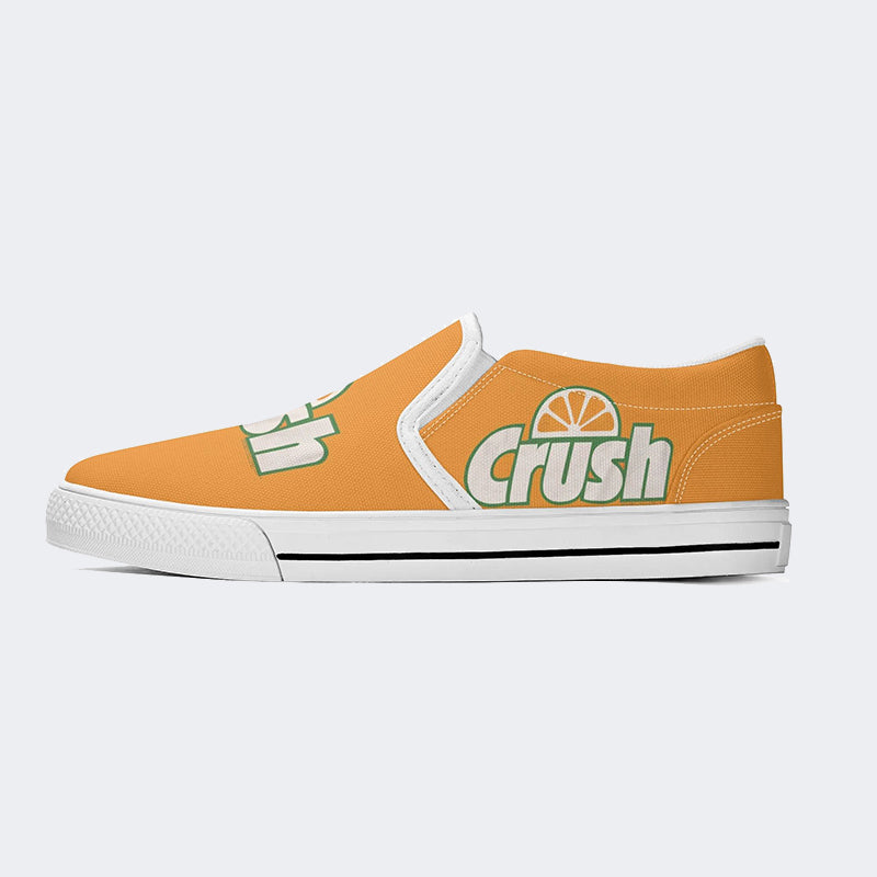 Orange Crush Print Unisex - Slip On Shoes