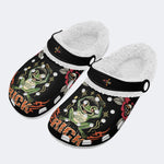 Rick Frog Print - Fur Lined Slippers/Sandals