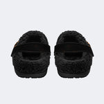 Gothic Spooky Halloween Moon - Fur Lined Slippers/Sandals