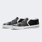 Unisex Retro Graffiti Art Print - Slip On Shoes