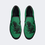 Dinosaur Surfing Vintage Unisex - Slip On Shoes