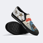 Jaws Retro Poster Unisex Classic Print - Slip On Shoes