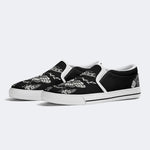 Death Moth Vintage Print - Slip On Shoes