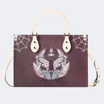 Trivia Moth Print - Leather Handbag