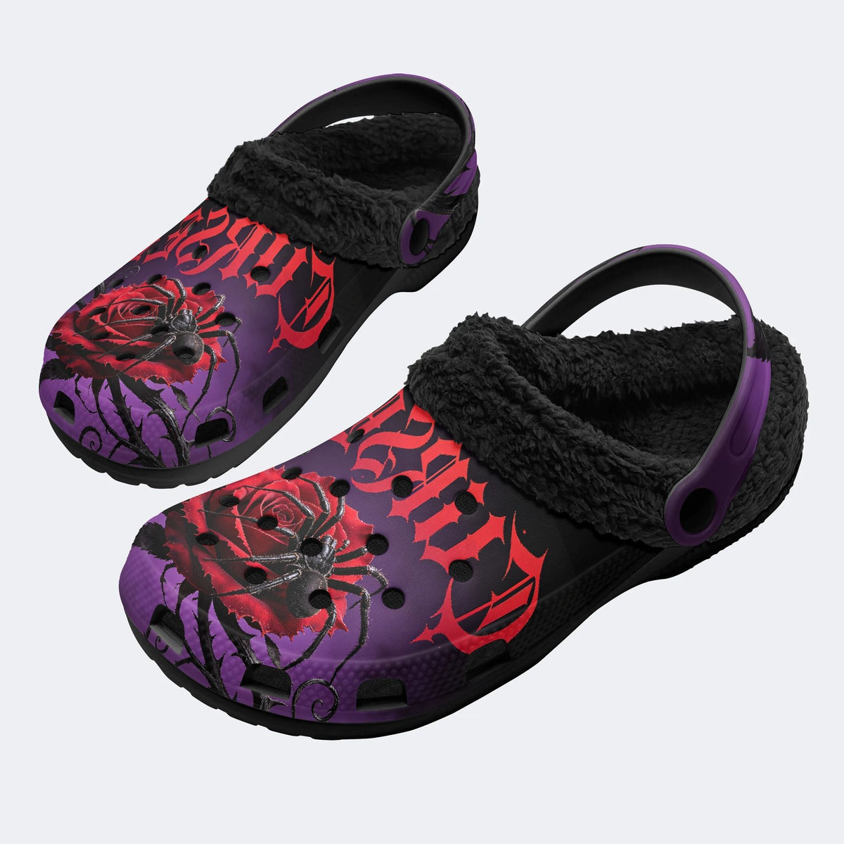 Dark Garden Trap - Fur Lined Slippers/Sandals