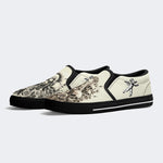 Unisex Skull&Figure&Rose Print - Slip On Shoes