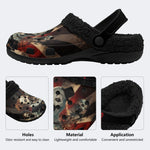 Terrifier Circus Art - Fur Lined Slippers/Sandals