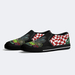 Horror Movie Vintage Print - Slip On Shoes