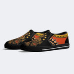 Old School Devil's Eye Print - Slip On Shoes
