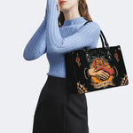 Trust No One Snake Print - Leather Handbag