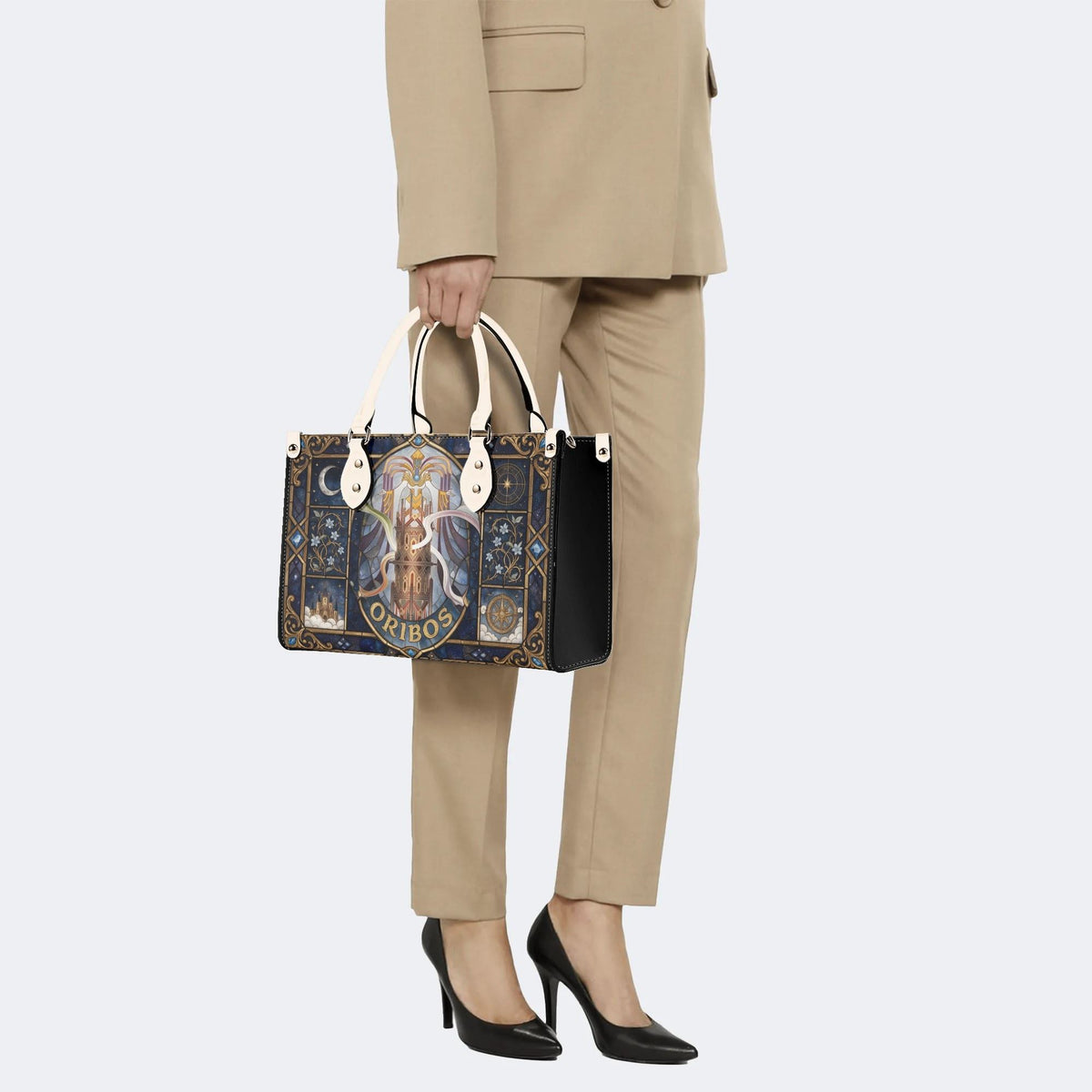 Oribos Castle Print Handbag Factory Direct Sales
