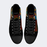 Horror Movie Vintage Graphic- High Top Canvas