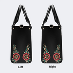 Circling Black Dragon Print Handbag Factory Direct Sales