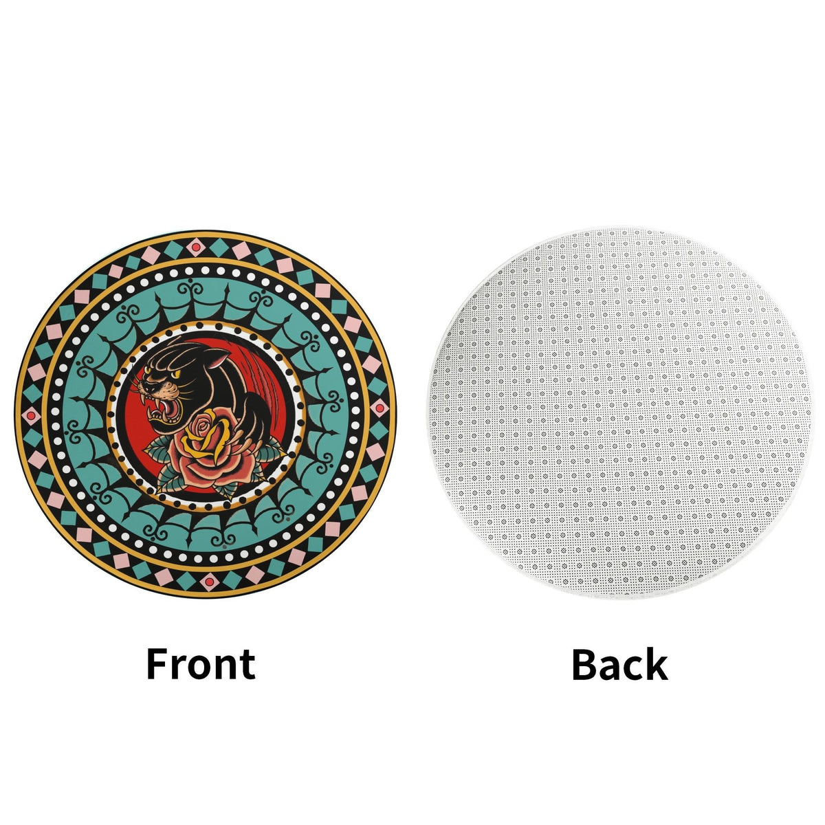 Retro Black Panther Print - Floor Mat