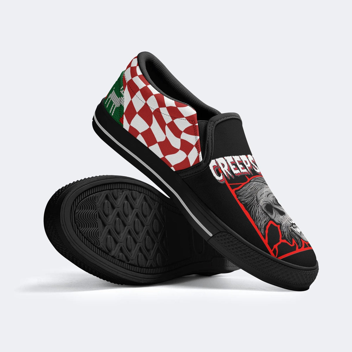 Horror Movie Graphic Print - Slip On Shoes