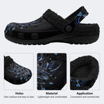 Blue Wolf Leaf - Fur Lined Slippers/Sandals