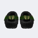 Evil Pumpkin Skeleton - Fur Lined Slippers/Sandals