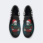 Horror Christmas Skull Print - Slip On Shoes