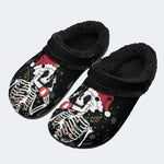 Gothmas Skeleton Lights - Fur Lined Slippers/Sandals