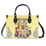 Pointing Out The Bullshit - Leather Handbag