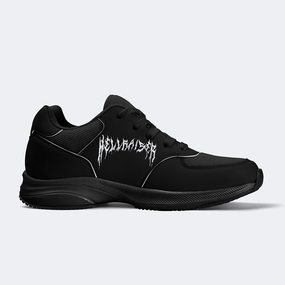 Unisex Black Metal Pinhead Print - Athletic Shoes