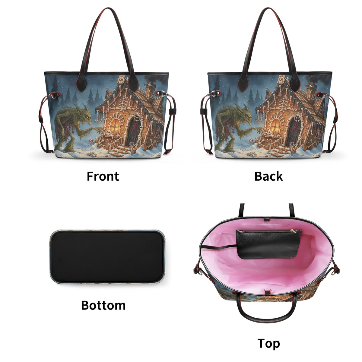 Krampus Gingerbread - Large capacity handbag