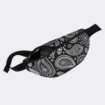 Black White Paisley Pattern - Fanny Package