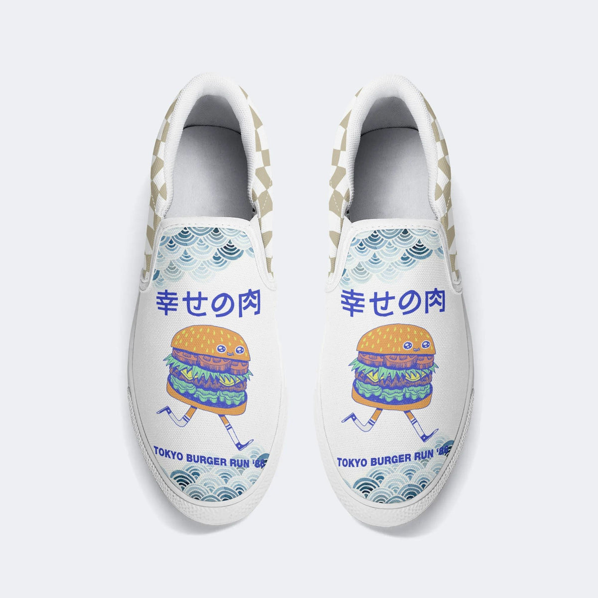 Burgerman Print - Slip On Shoes