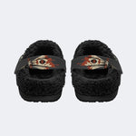 Blood Eye Oni - Fur Lined Slippers/Sandals
