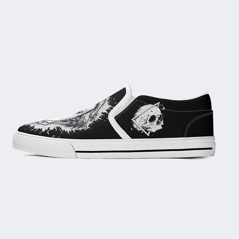 Unisex Horror Print - Slip On Shoes