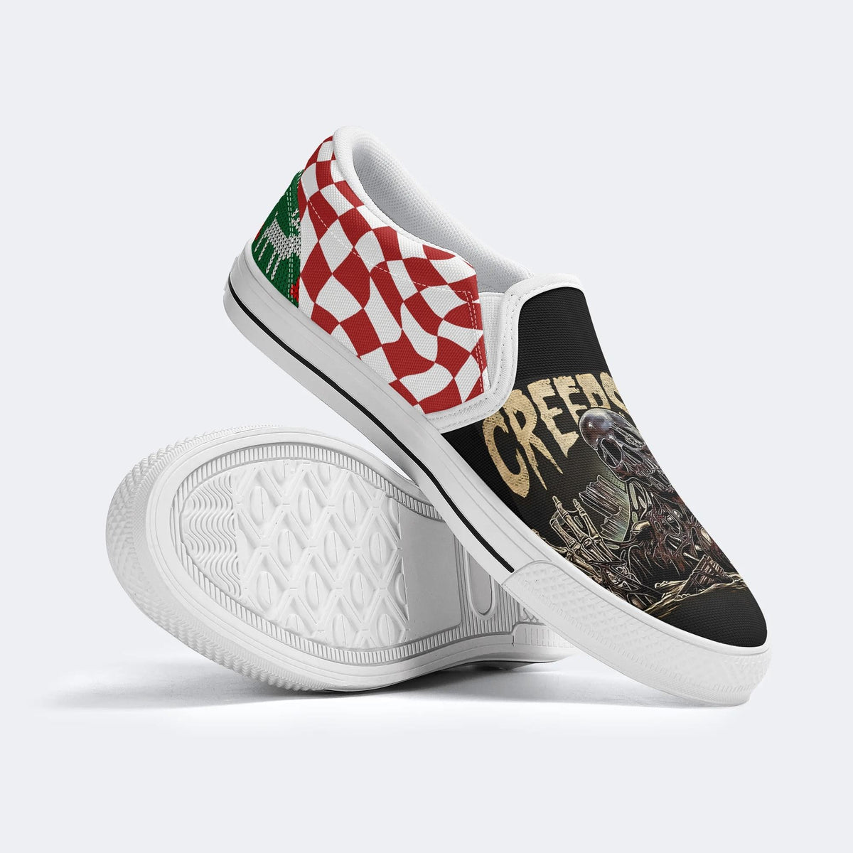 Unisex Horror Movie Print - Slip On Shoes