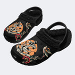 Ship Anchor Print - Fur Lined Slippers/Sandals