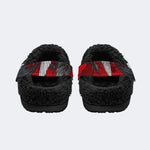 Skull Red Rose - Fur Lined Slippers/Sandals