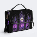 Forest Outside The Window - Leather Satchel Bag