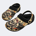 Reaper’s Whisper Print - Fur Lined Slippers/Sandals