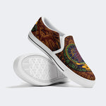 Unisex Skull Graphic Print - Slip On Shoes