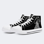 Unisex Bad Chicken Print - High Top aus Canvas