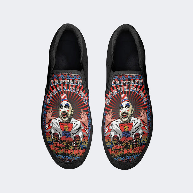 Unisex Horror Print - Slip On Shoes