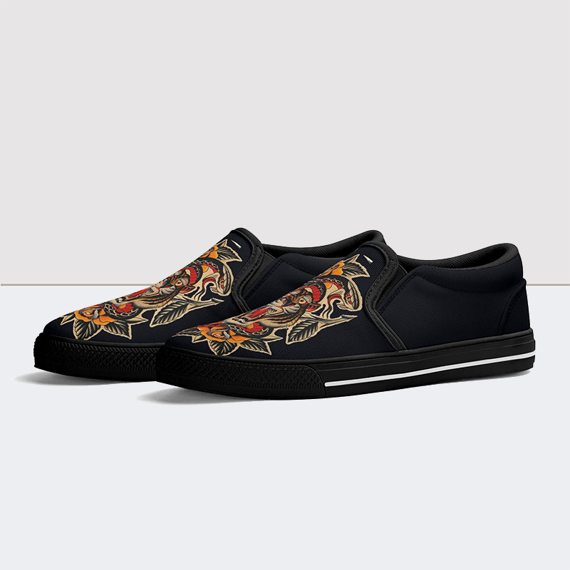 Slipper mit Tiger-Print 