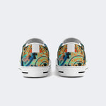 Vintage Cross Print - Slip On Shoes