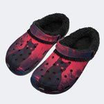 Mystic Twilight Cat - Fur Lined Slippers/Sandals