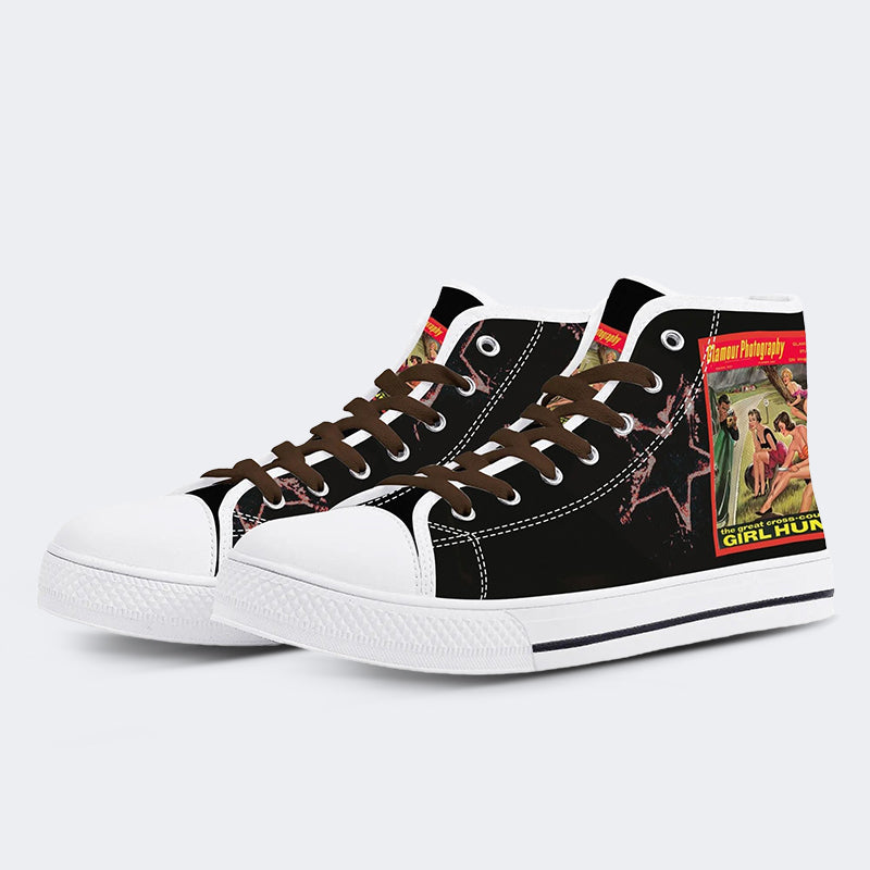 Unisex Mädchen Jagd Druck - High Top Canvas