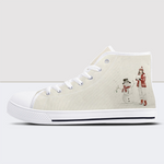 Can't Wait For The Snow High Top Canvas Shoes