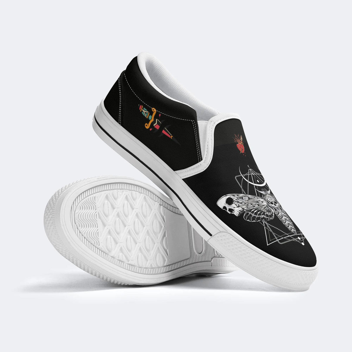 Surreal Death Moth - Slip On Shoes