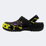 Vibrant Graffiti Splash - Fur Lined Slippers/Sandals