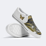 Unisex Wing&Skull&Cross Print - Slip On Shoes